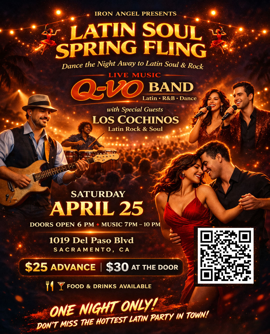 Latin Soul Spring Fling promotional flyer